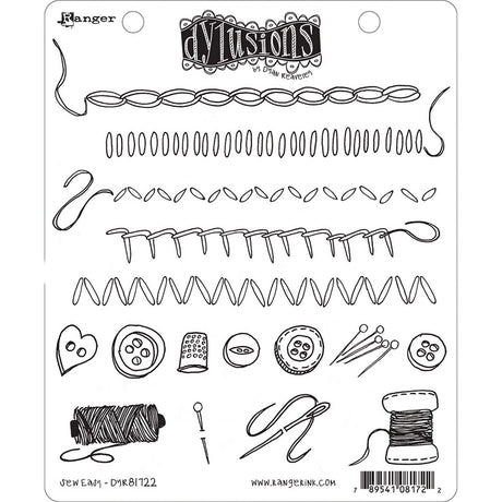 Ranger ink ranger • dylusions cling stamps sew easy
