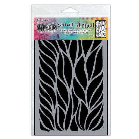 Ranger ink ranger • dylusions dyamond stencil small fronds of fun
