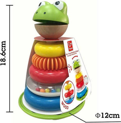 Hape stapelfrosch kikker - houten stapelringen peuter speelgoed 12m+