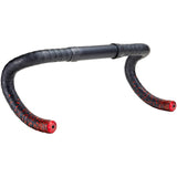Supacaz - super sticky kush star fade stuurlint zwart rood inclusief aluminium rode stuurplug