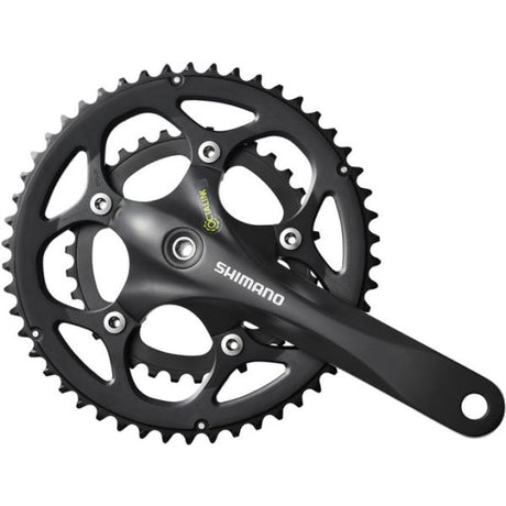 Shimano crankstel 2 x 9 speed road fc-rs345 - 175 50-34t octalink - zwart