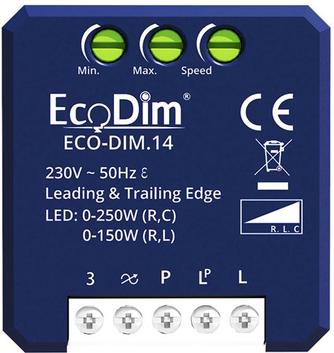 Enzo eco led dimmer element 0-250w ecodim universeel - 4355432