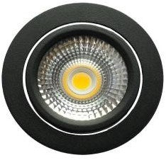 Enzo ecodim led inbouwspot 5w dimtowarm 85mm 36gr rond verstelbaar zwart - led4710