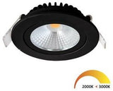 Enzo ecodim led inbouwspot 5w dimtowarm 85mm 36gr rond verstelbaar zwart - led4710
