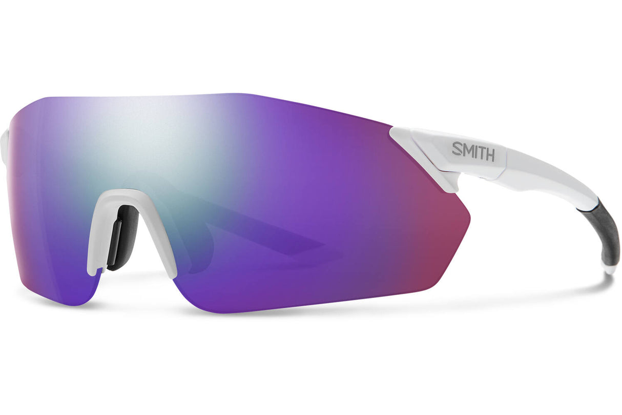 Smith Rverb Lunettes Miroir violet chromapop blanc mat