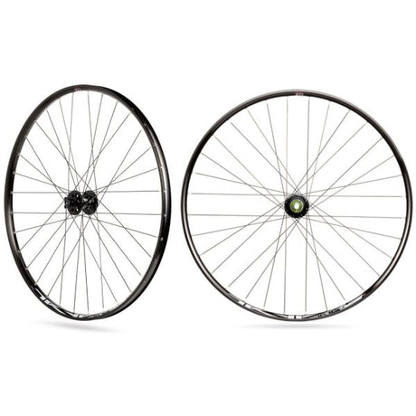 Rodi wielset tryp 25 27.5 voorwiel steekas 15x100 en achterwiel snelspanner 9x135 - 6 bouts remschijfbevestiging - 8 9 10 11 speed - zwart