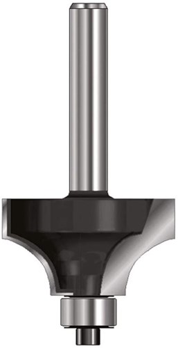 Ent kwartrondfrees hm r2 met lager, kolf 8mm - 7909800