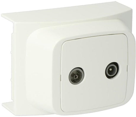 Enzo k40 rtv-antenne aansluitpunt wit - 4747255
