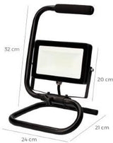 Enzo led bouwlamp | 30w | op statief | 6400k | ip65 | edm 70410 - 5017600
