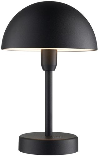 Enzo oplaadbare tafel-lamp | ellen to-go 25cm zwart - 4808196