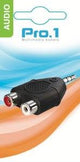 Enzo pro-1 audio adapt 3,5 jack stereo -> 2 tulp contra 9217200