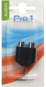 Enzo pro-1 audio adapt 3,5 jack stereo -> 2 tulp contra 9217200