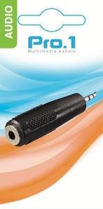 Enzo pro-1 audio adapt jack 3,5 stereo -> 2,5 contra stereo 9216000