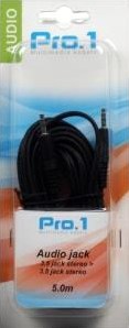 Enzo pro-1 audio jack 3,5 -> jack 3,5 stereo 5 meter 9209105