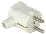 Enzo randaarde stekker haaks wit met tule mk 6140688