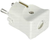 Enzo randaarde stekker polar-wit kopp 6141021