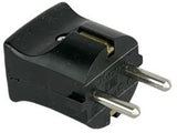 Enzo randaarde stekker zwart kopp 6141000