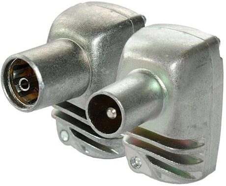 Enzo technetics set 2 stuks coaxpluggen haaks metaal 4g - 2074010