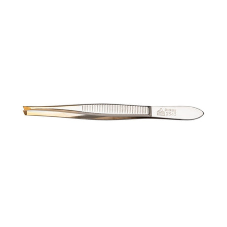 Erbe solingen pincet schuin smal verguld 9cm (erbe92343)