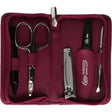 Erbe solingen 5-delige manicure etui rose (erbe9081)