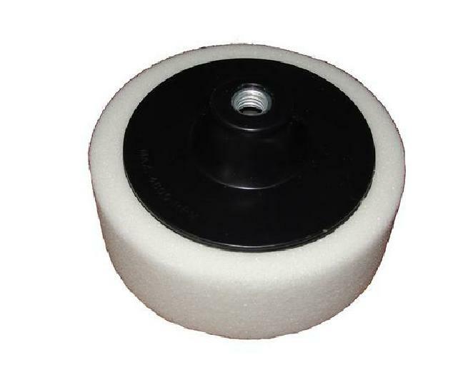 Silver schijf 125mm witte polijstspons m14 hard