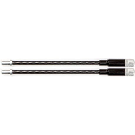 Elvedes cable systems bv verstelbare flex v-brake kabelpijpje elvedes lichtmetaal - zwart (2 stuks)