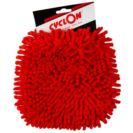 washandschoen microvezel rood