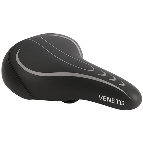 Edge fietszadel veneto incl. oppakbeugel en achterlicht - zwart