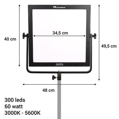 Falcon Eyes Biekolorowa lampa LED Sophiez SO-60TD na 230 V