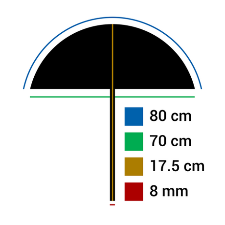 Falcon Eyes Flitsparaplu UR-32G Zlatá bílá 80 cm