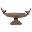 Esschert design vogelbad op voet gietijzer l14,5 x b23,5 x h13cm