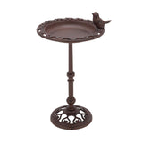 Esschert design vogelbad op hoge voet gietijzer 22,5x22,5x38,5 cm
