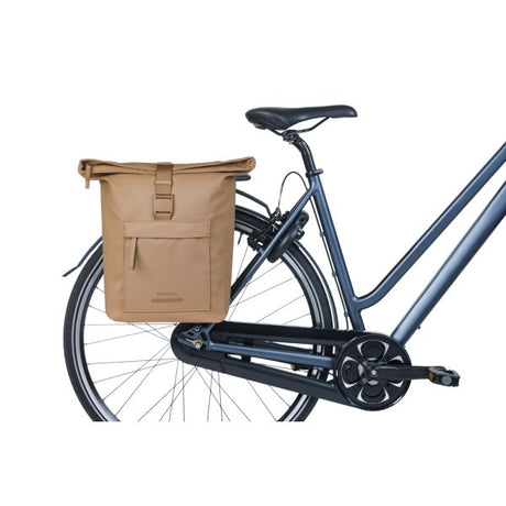 Basil b.v. dubbele fietstas basil brooklyn mik 41l 14 x 30 x 37 cm - zand