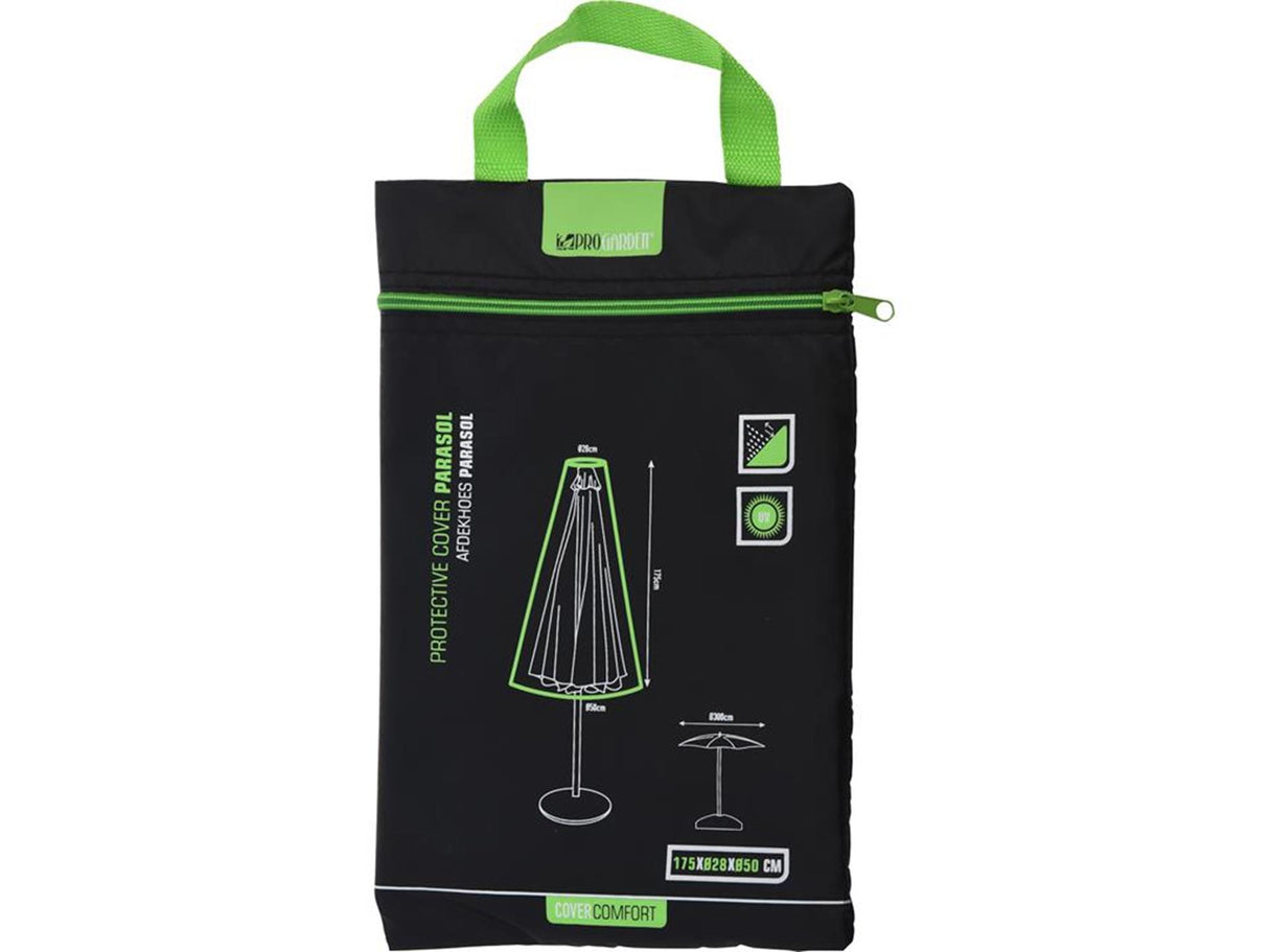 Pro garden afdekhoes voor parasol zwart 175xø28xø50cm