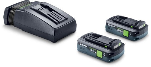 Festool 18v 2xtbx4 tcl6 | energie-set 18v (2x 4.0ah accu + tcl 6 snellader) - 578731