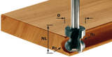 Festool accessoires hw s8 d22 16 r2,5+6 vingergreepfrees | 491140