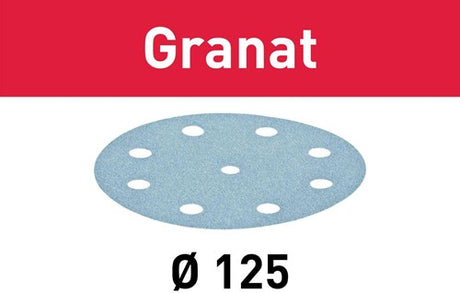 Festool accessoires schuurschijf granat | stf d125 8 | p320 | gr 10 - 497150