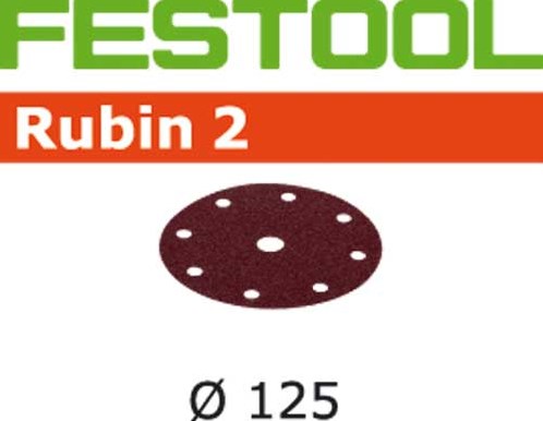 Festool accessoires schuurschijven stf d125 8 p80 ru2 10 - 499103