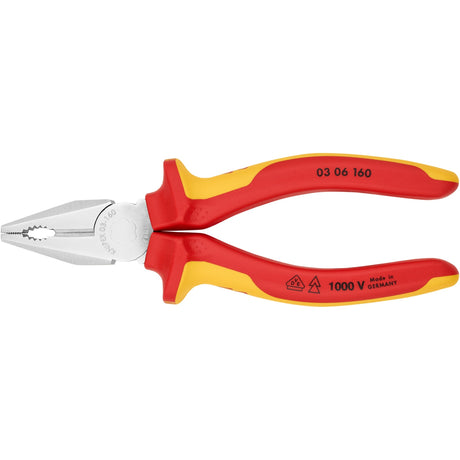 Knipex 03 06 160 combitang verchroomd comfort vde 160mm