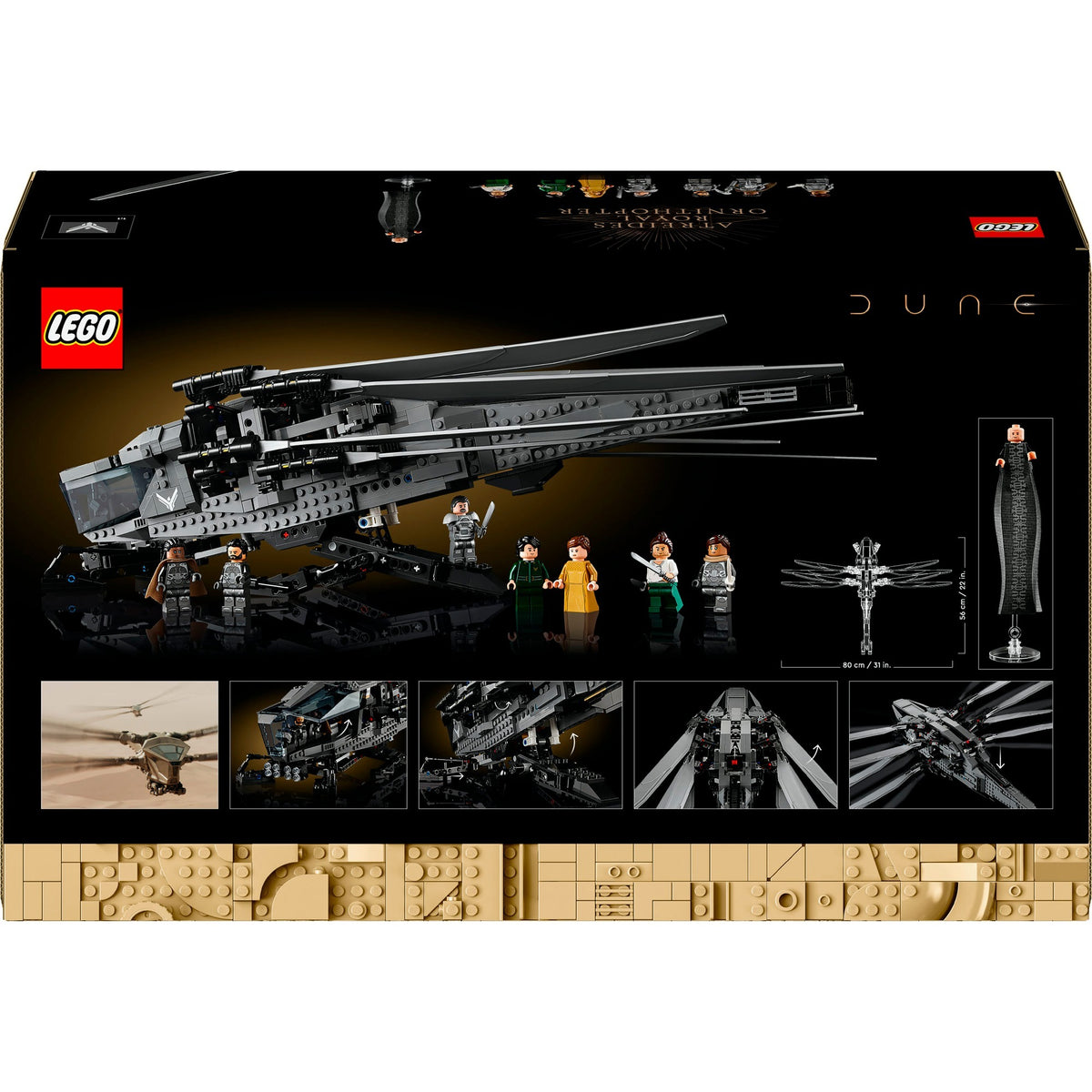 Lego icons - dune atreides royal ornithopter constructiespeelgoed (10327)