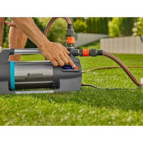 Gardena besproeiingspomp 6500 silentcomfort (donkergrijs roestvrij staal, 1300 watt | bluetooth)