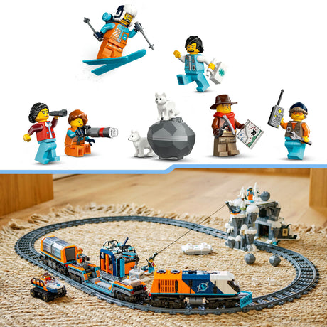 Lego city onderzoekstrein op de noordpool voertuig speelgoed - 60470
