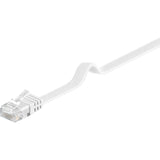 Goobay netwerkabel rj-45 u utp met cat.5e (wit, 20 meter, platte kabel)