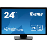Iiyama prolite t2452msc-b1ag 23.8 touchscreen monitor (zwart, hdmi, displayport, 2x usb-a)