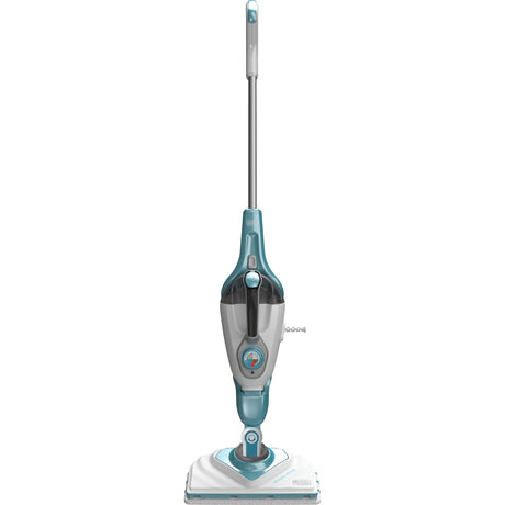 Black+decker bhsm1610dsm 1600w steam-mop met steamitt, deltavoet en 15 accessoires stoomreiniger (wit blauwgrijs)
