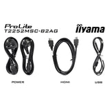 Iiyama prolite t2252msc-b2ag 21.5 touchscreen monitor (zwart, hdmi, displayport, 2x usb-a, usb-b)