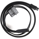Silverstone slim sata 2-in-1 datakabel + stroomadapter (zwart, cp10)