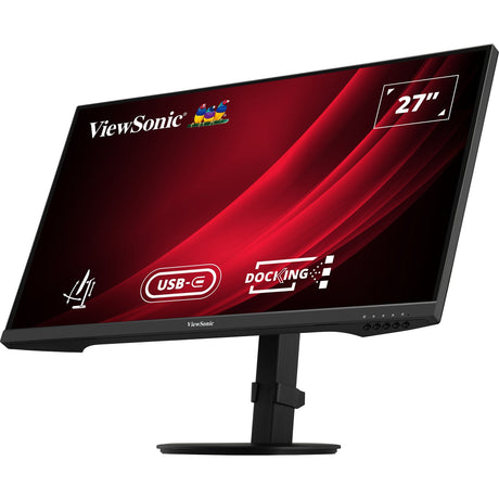 Viewsonic vg2709u-2k dockingmonitor met dubbele luidsprekers en daisy chain 27 (zwart (mat), 1x displayport, 1x hdmi, 1x usb-c, 2x usb-a, 1x rj-45)