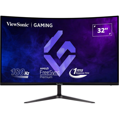 Viewsonic vx3218c-2k 32 curved gaming monitor (zwart, 1x displayport, 2x hdmi, 180 hz)