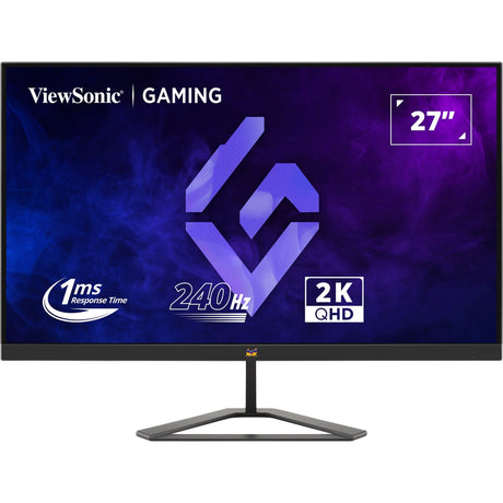 Viewsonic vx2758a-2k-pro-3 27 gaming monitor (zwart (mat), 1x displayport, 2x hdmi, 240 hz)